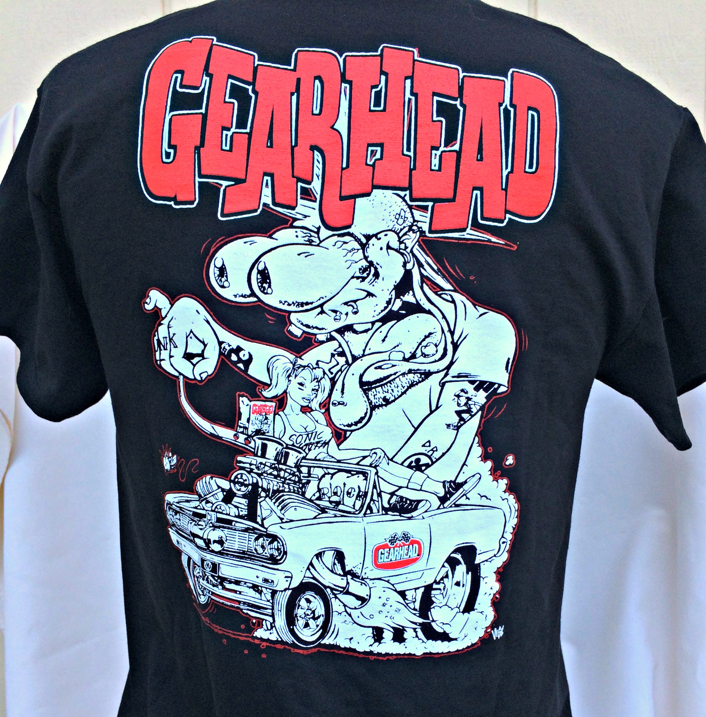 træt Påstået samle Gearhead Chevelle Monster Mens T-Shirt American Muscle Greaser Hot Rods  Kustom Kulture Lowbrow
